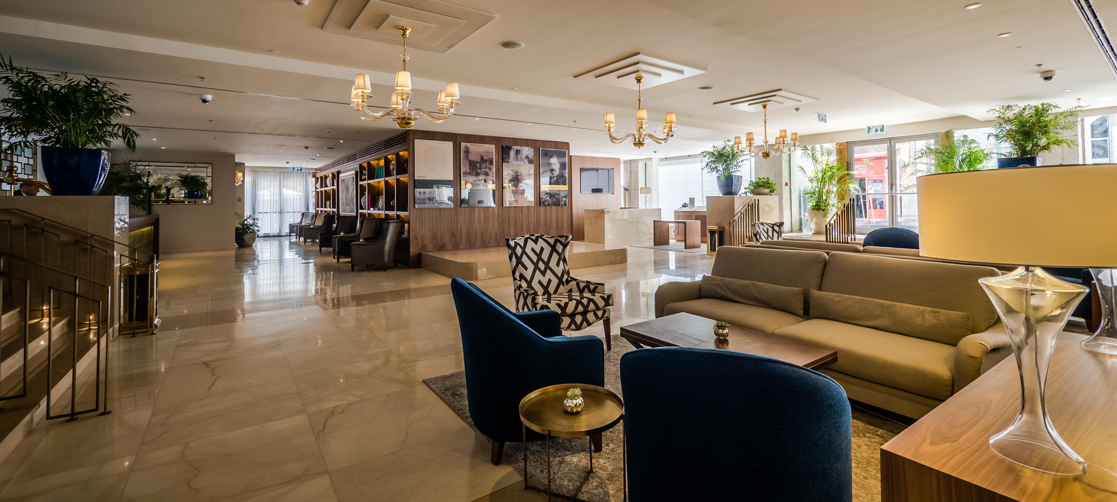 Herbert Samuel Hotel Yerusalem Bagian luar foto Lobby