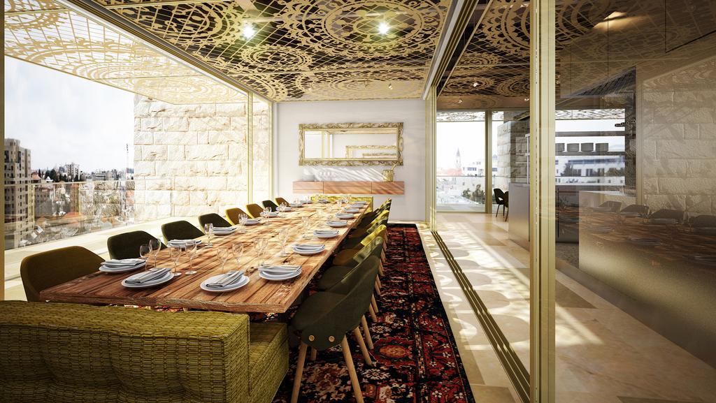 Herbert Samuel Hotel Yerusalem Bagian luar foto The interior of the restaurant