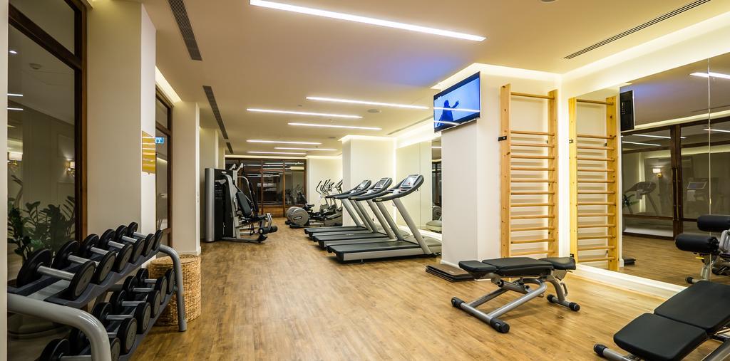 Herbert Samuel Hotel Yerusalem Bagian luar foto The gym at the hotel